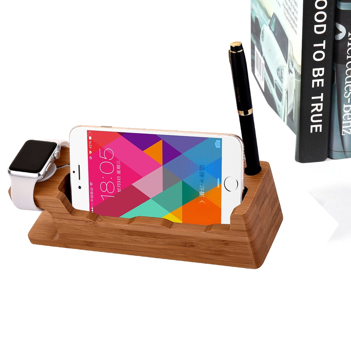 Mobile Phone Watch Holder Dual Phone Base