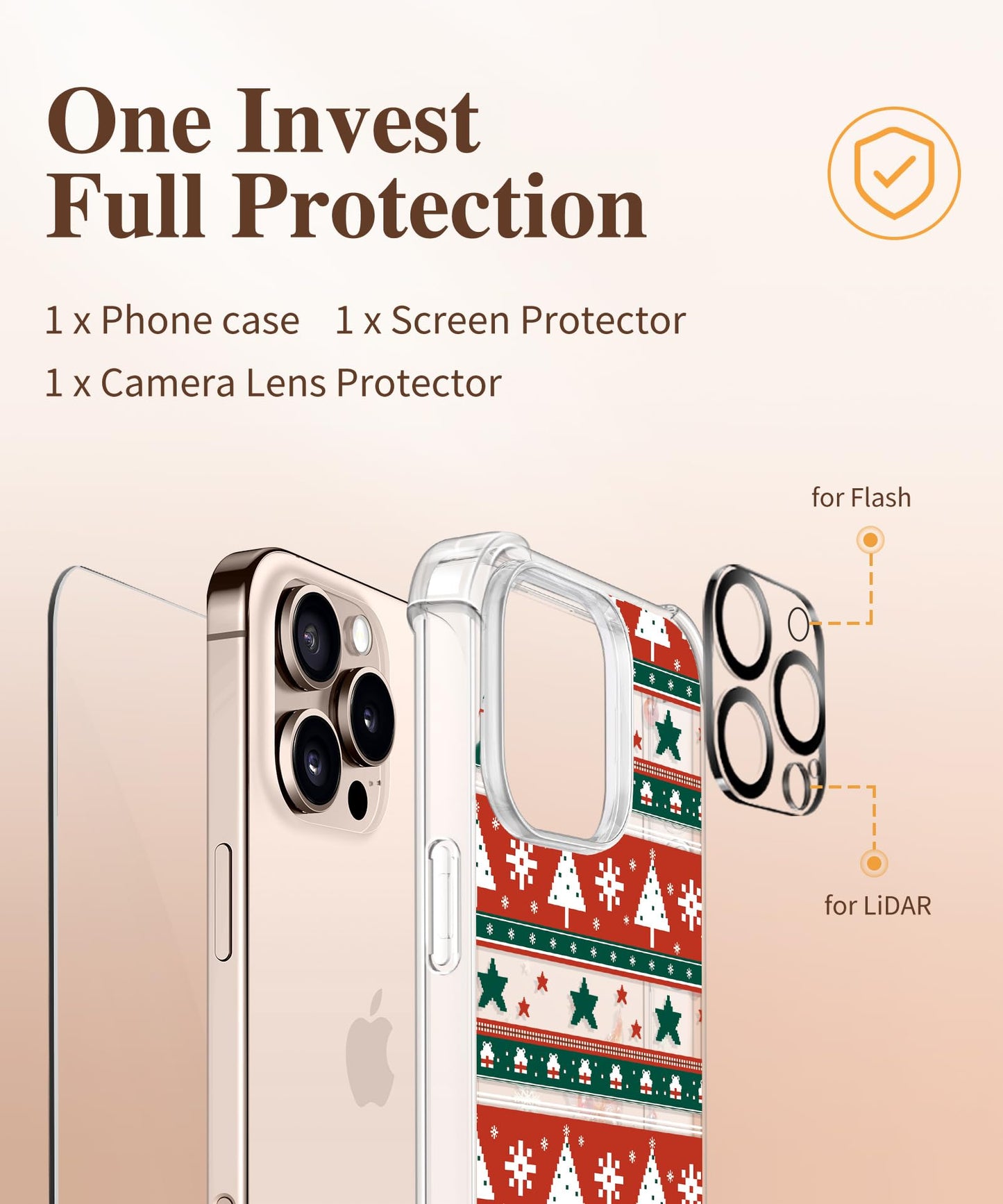 3-in-1 Floral Protection Kit for iPhone 16 Pro Max (6.9 inches, 2024)