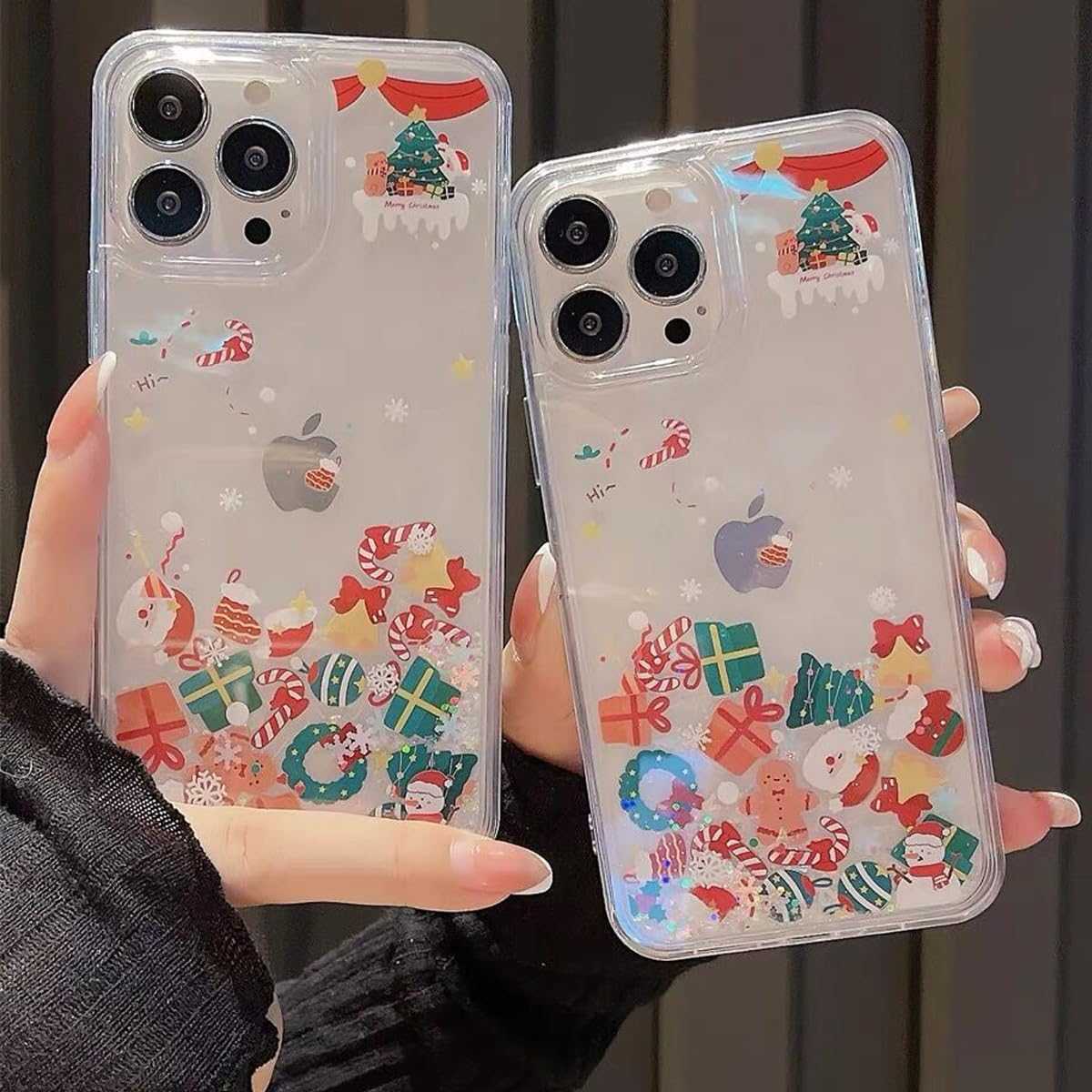 Christmas Glitter Case for iPhone 16 Pro