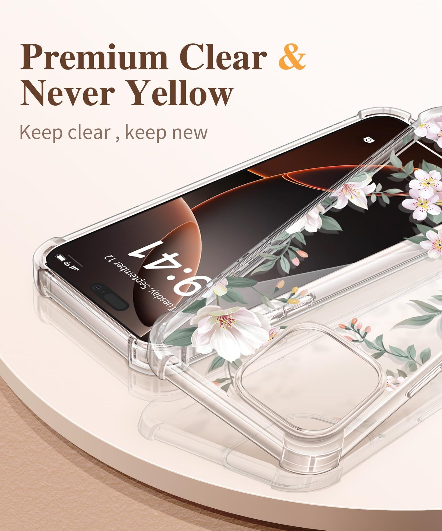 3-in-1 Floral Protection Kit for iPhone 16 Pro Max (6.9 inches, 2024)