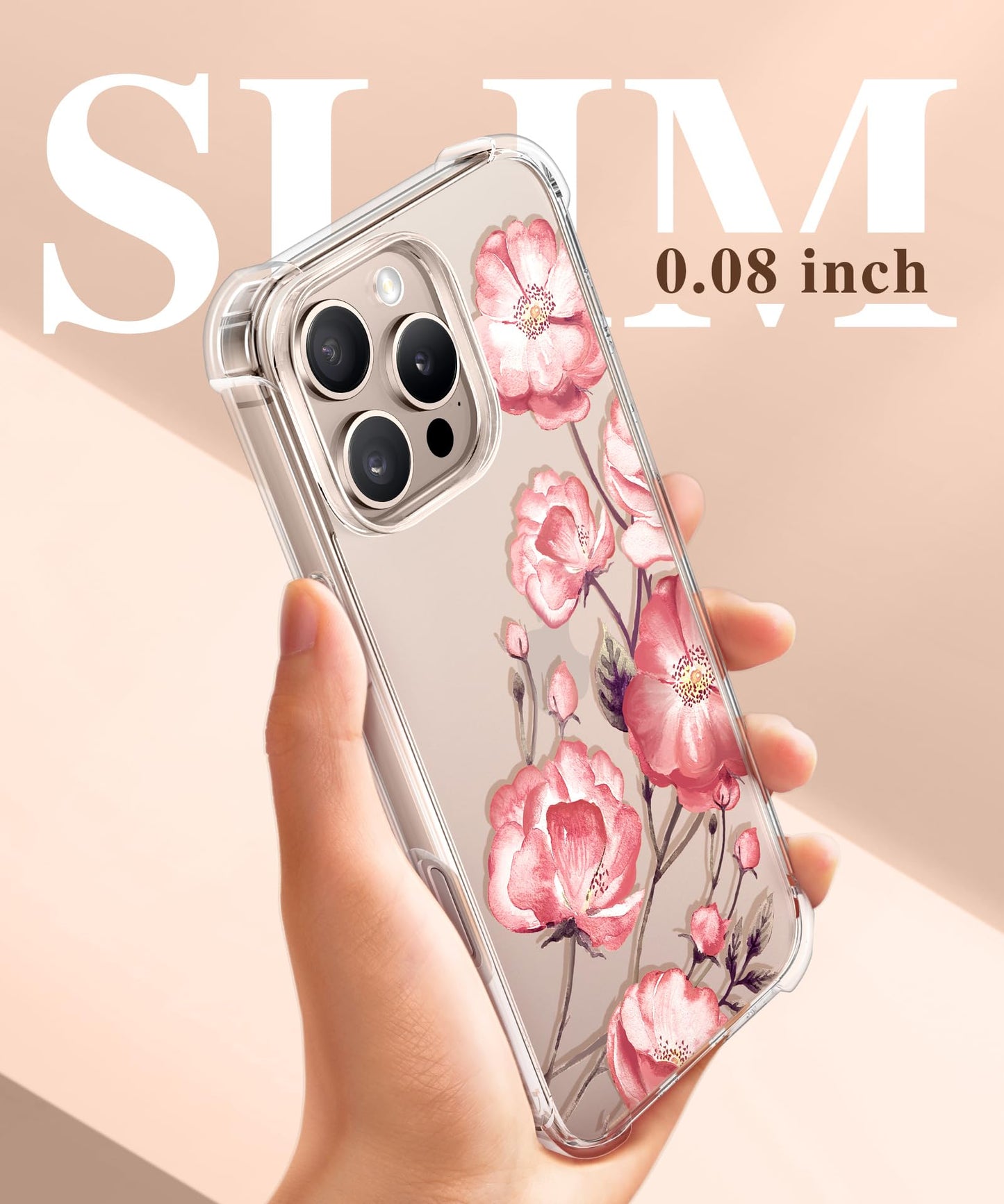 3-in-1 Floral Protection Kit for iPhone 16 Pro Max (6.9 inches, 2024)