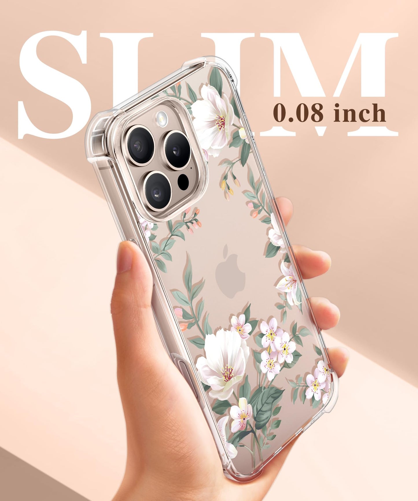 3-in-1 Floral Protection Kit for iPhone 16 Pro Max (6.9 inches, 2024)