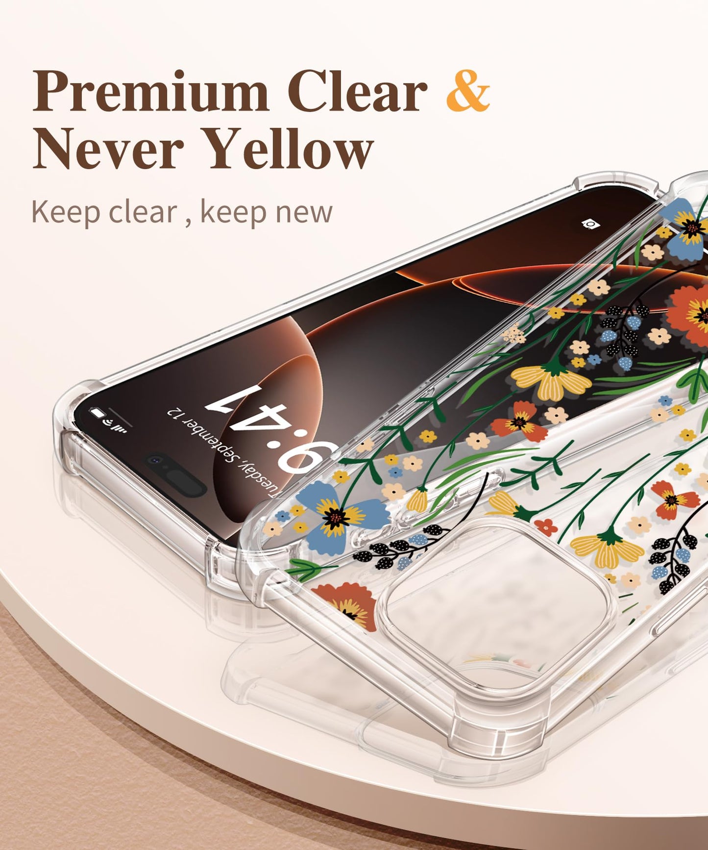 3-in-1 Floral Protection Kit for iPhone 16 Pro Max (6.9 inches, 2024)