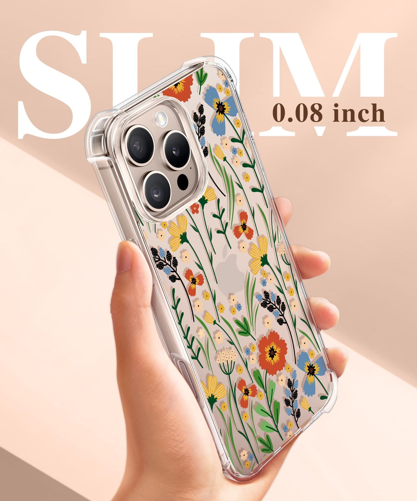 3-in-1 Floral Protection Kit for iPhone 16 Pro Max (6.9 inches, 2024)