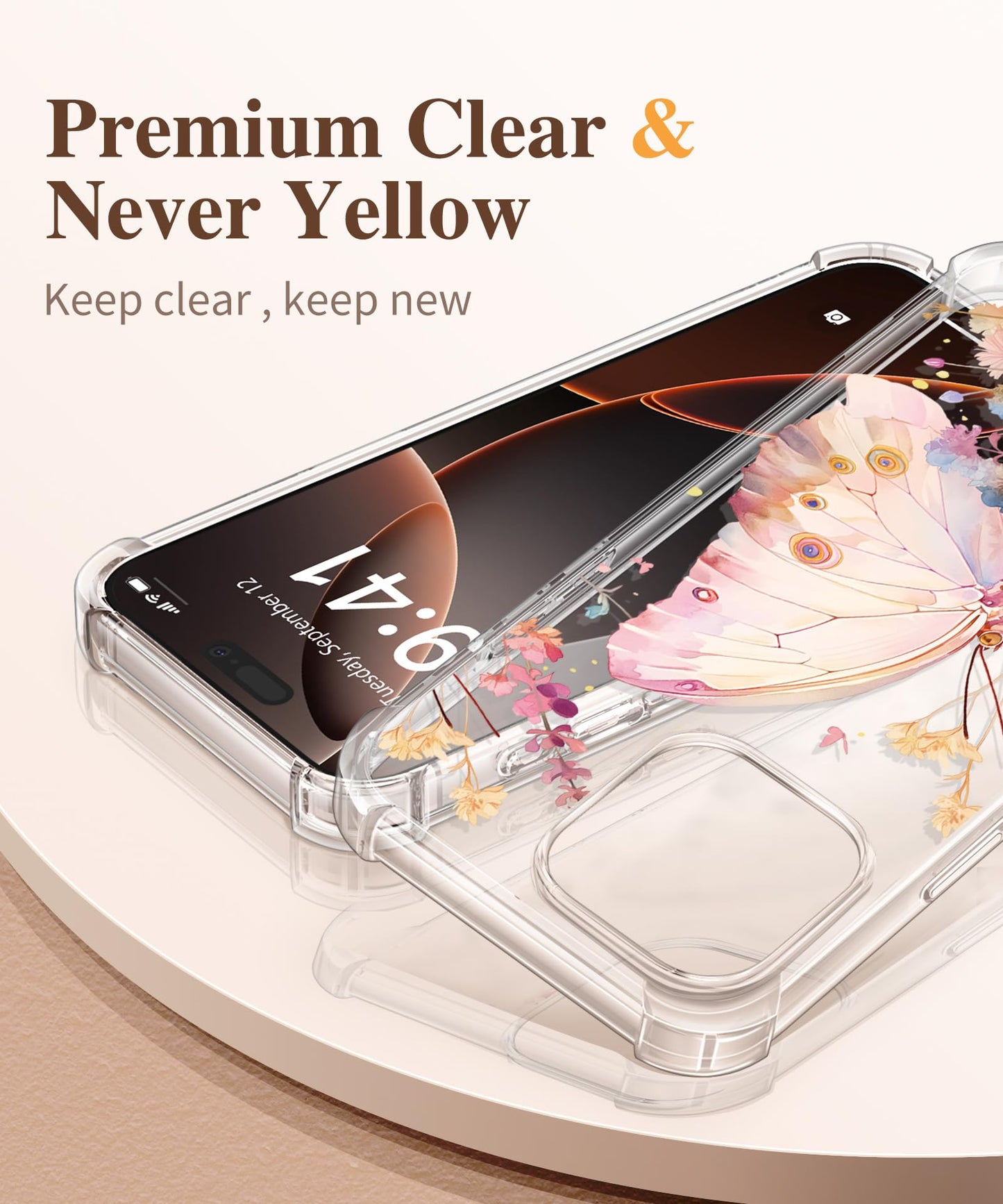 3-in-1 Floral Protection Kit for iPhone 16 Pro Max (6.9 inches, 2024)