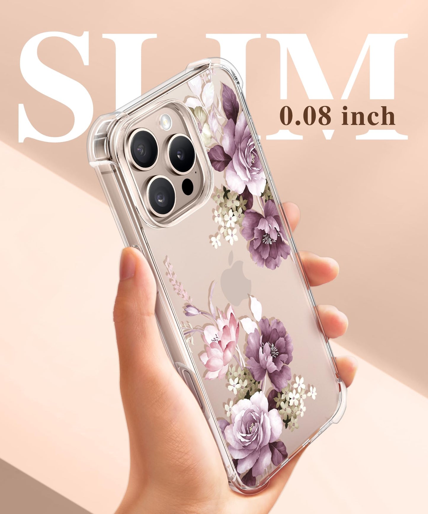 3-in-1 Floral Protection Kit for iPhone 16 Pro Max (6.9 inches, 2024)