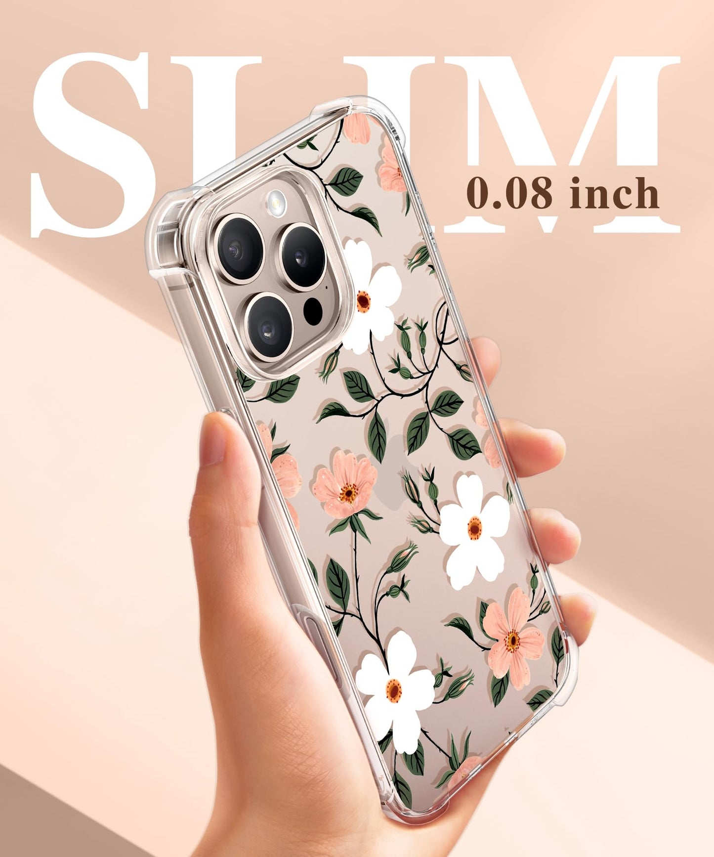 3-in-1 Floral Protection Kit for iPhone 16 Pro Max (6.9 inches, 2024)