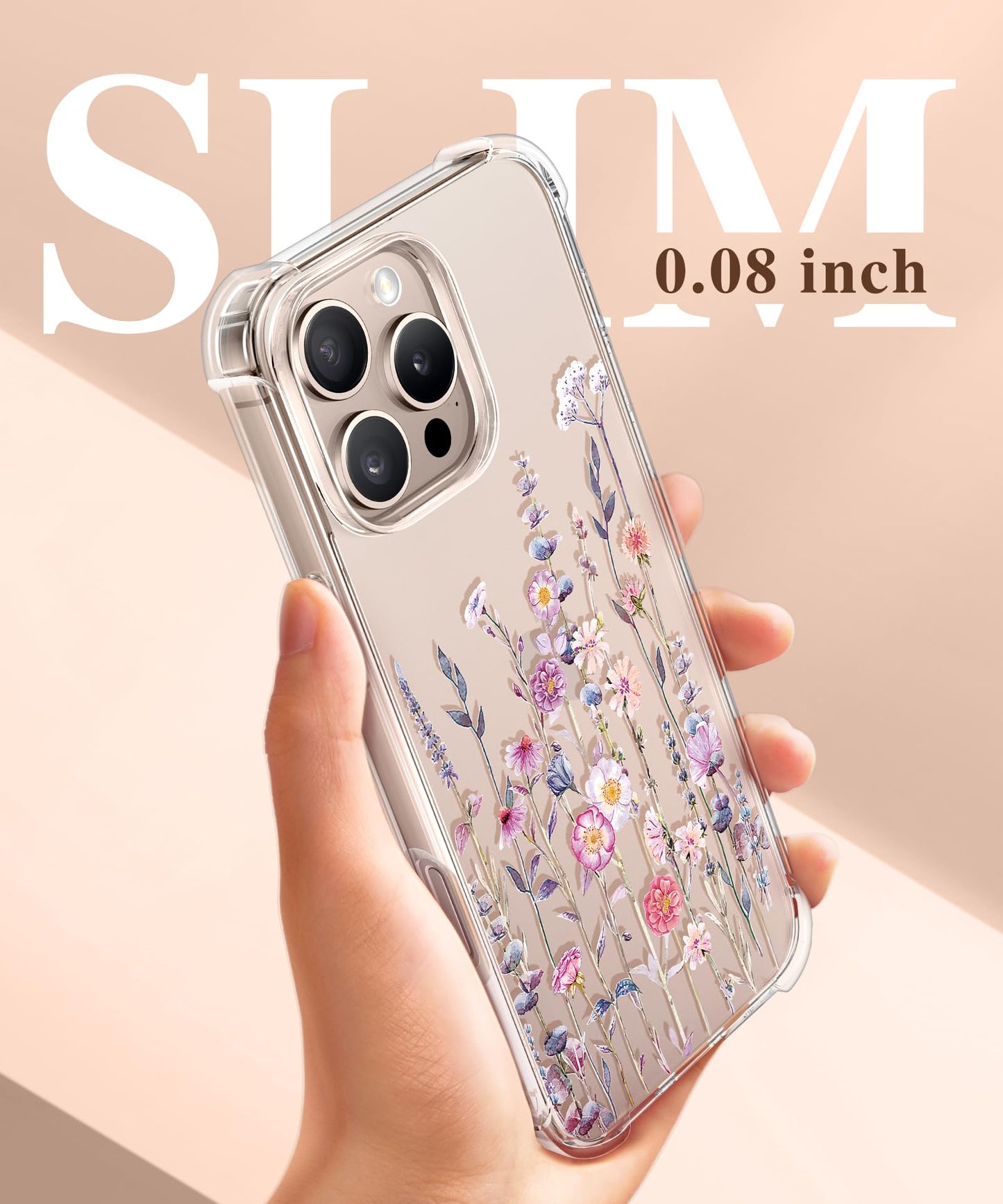 3-in-1 Floral Protection Kit for iPhone 16 Pro Max (6.9 inches, 2024)