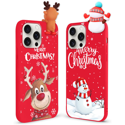 Cute Christmas Phone Case for iPhone 16 Pro (6.3 inches)