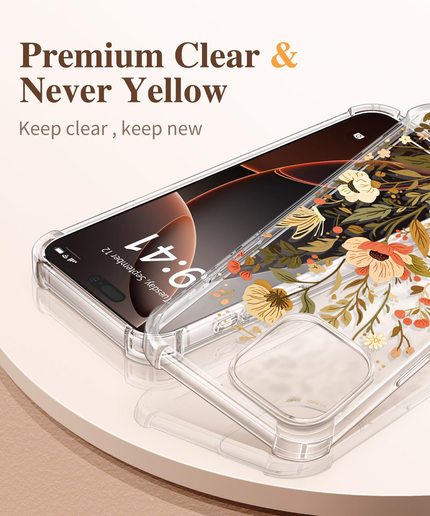 3-in-1 Floral Protection Kit for iPhone 16 Pro Max (6.9 inches, 2024)