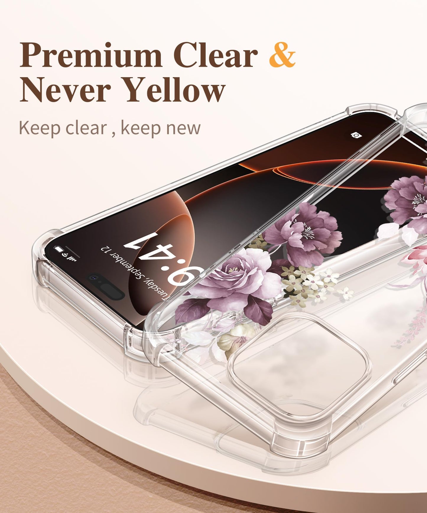 3-in-1 Floral Protection Kit for iPhone 16 Pro Max (6.9 inches, 2024)