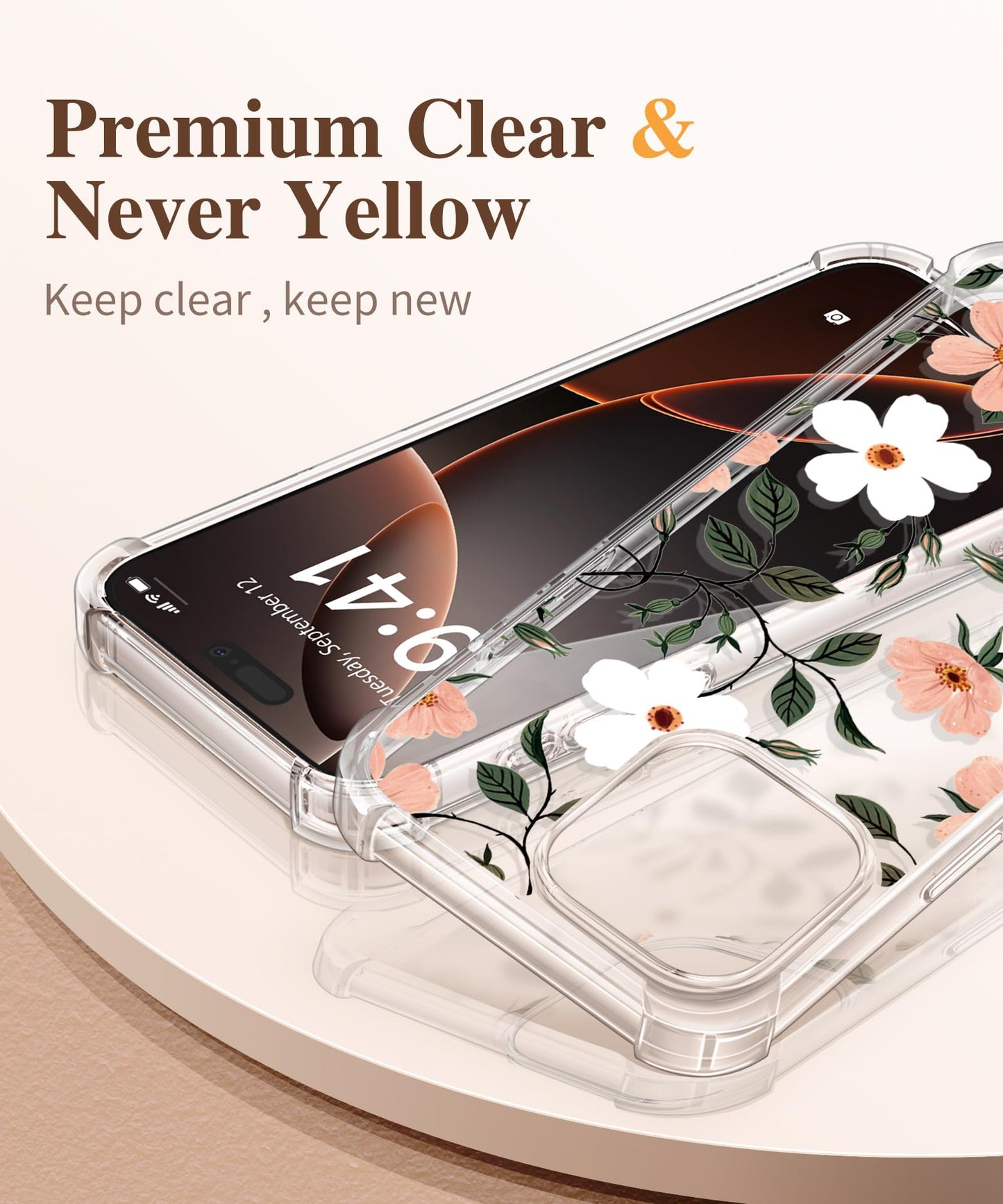 3-in-1 Floral Protection Kit for iPhone 16 Pro Max (6.9 inches, 2024)