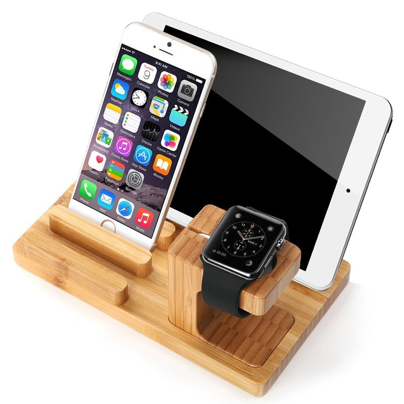 All in One Bamboo Docking Station