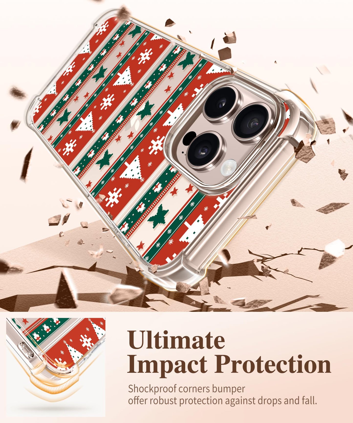 3-in-1 Floral Protection Kit for iPhone 16 Pro Max (6.9 inches, 2024)