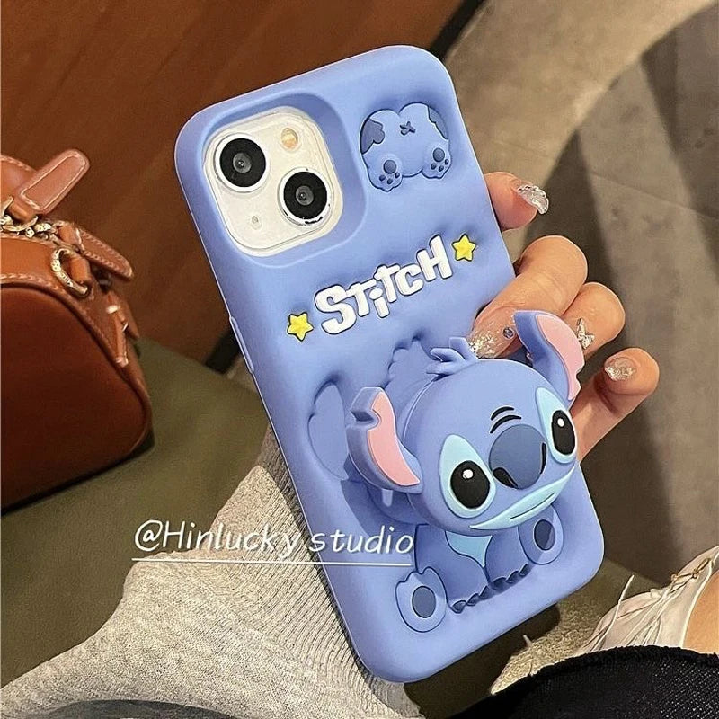 Cute 3D Cartoon Family Silicone Case for iPhone