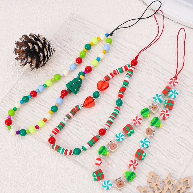 Christmas Series Mobile Phone Chain Wrist Strap Anti-Lost Chain