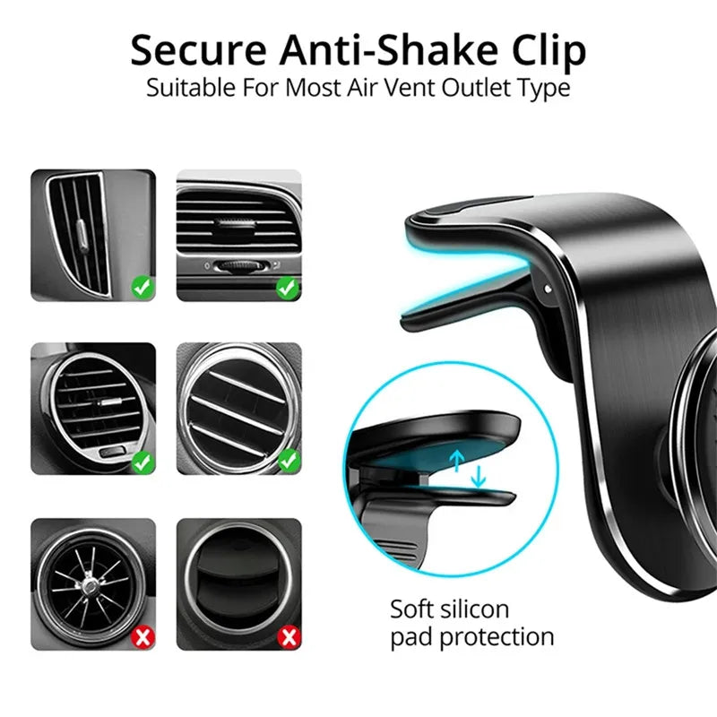 Magnetic Car Phone Holder Stand for Air Vent