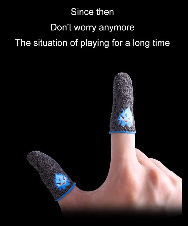 1 Pair Breathable Finger Covers for PUBG Mobile Gaming