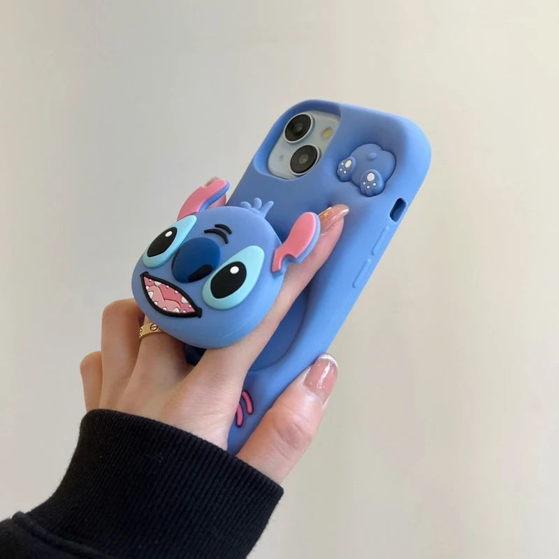 Cute 3D Cartoon Family Silicone Case for iPhone