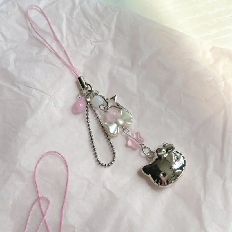 Hello Kitty Cell Phone Rope Chain Sanrio Anime Pendant