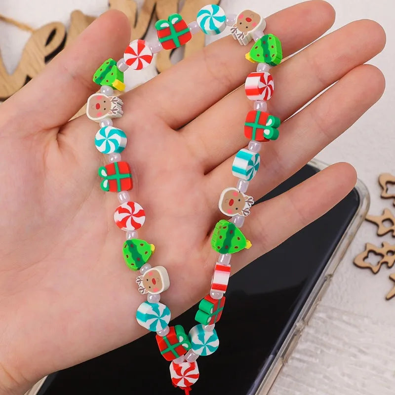 Christmas Series Mobile Phone Chain Wrist Strap Anti-Lost Chain