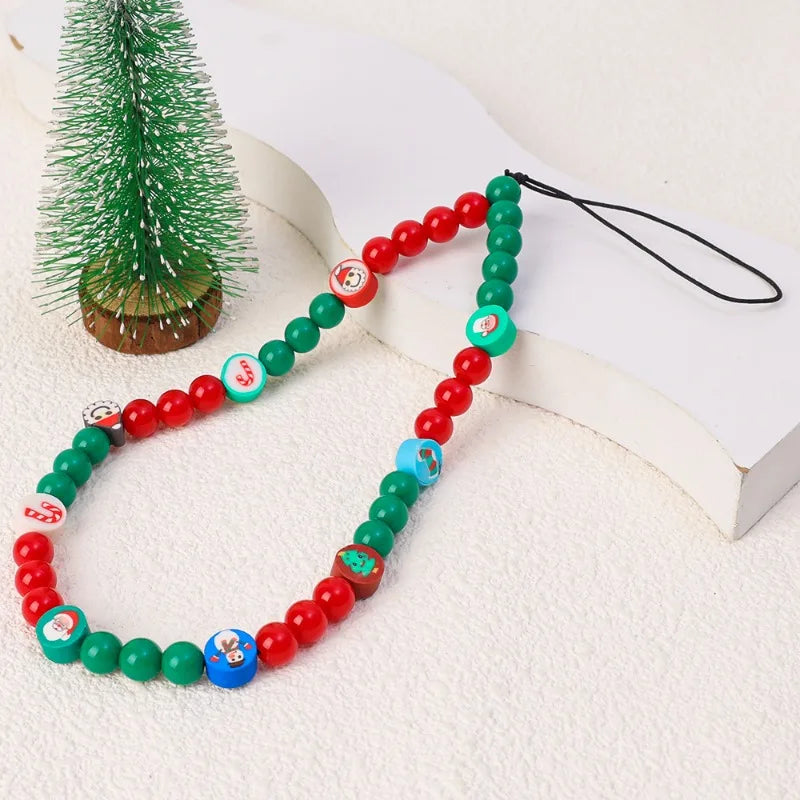 Christmas Series Mobile Phone Chain Wrist Strap Anti-Lost Chain