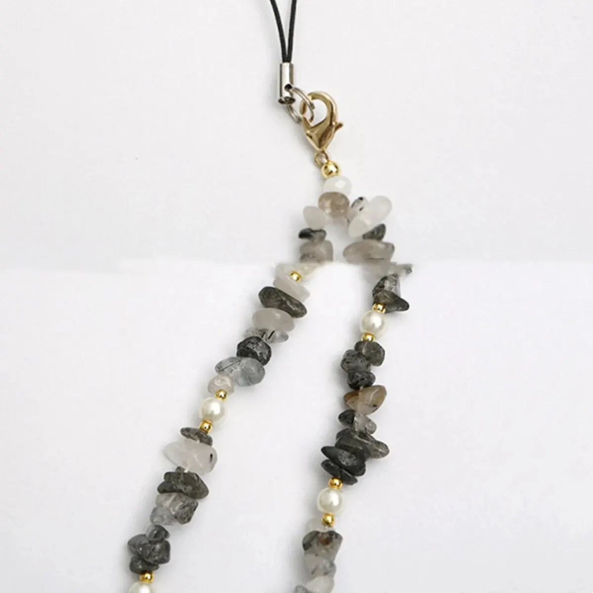 Fashion Gravel Beaded Phone Strap Lanyard