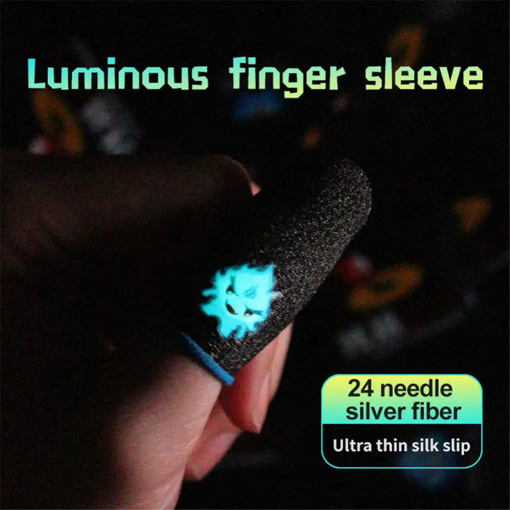 1 Pair Breathable Finger Covers for PUBG Mobile Gaming