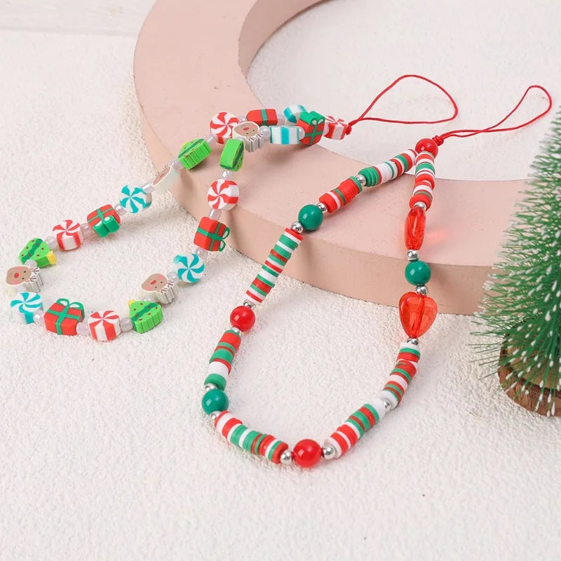 Christmas Series Mobile Phone Chain Wrist Strap Anti-Lost Chain