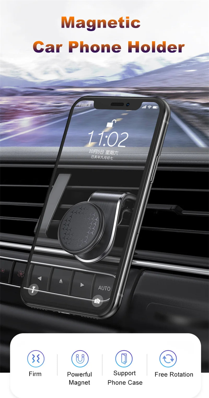 Magnetic Car Phone Holder Stand for Air Vent