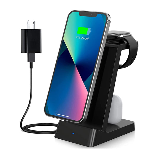 Trexonic 3 in 1 Fast Charge Charging Station in Black