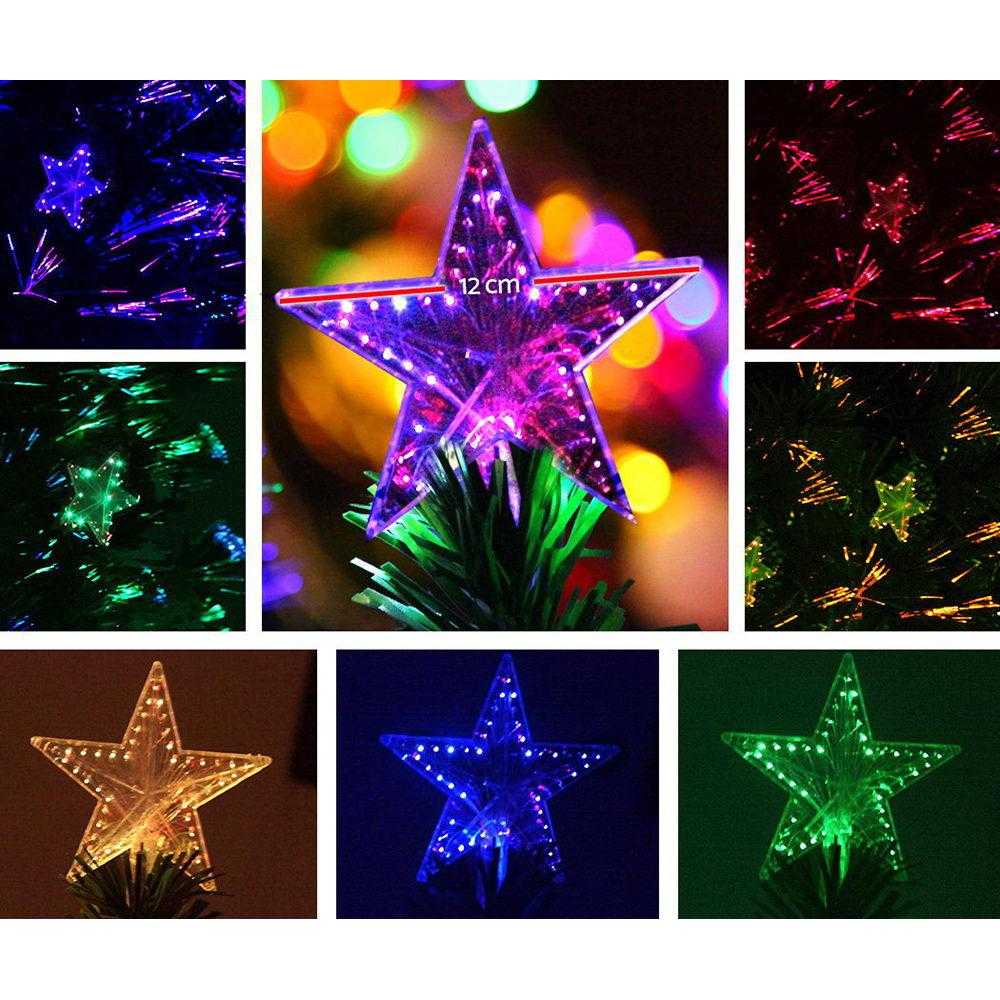 Jingle Jollys 2.4M 8FT LED Christmas Tree Xmas Optic Fiber Multi