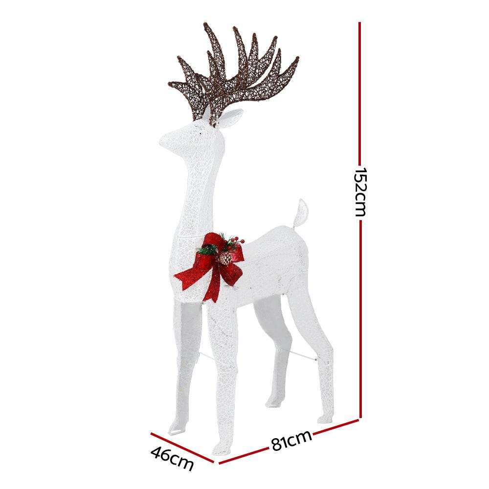 Jingle Jollys Christmas Lights Motif LED Rope Reindeer Waterproof